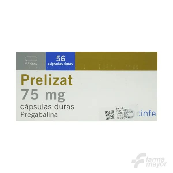 PRELIZAT 75MG X 56 CAPSULAS DURAS