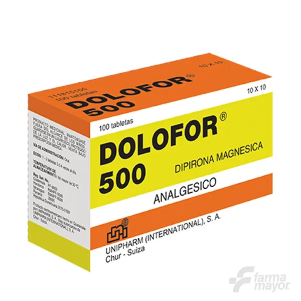 DOLOFOR 500 MG. X 1 (CAJA DE 100 UNIDAD)