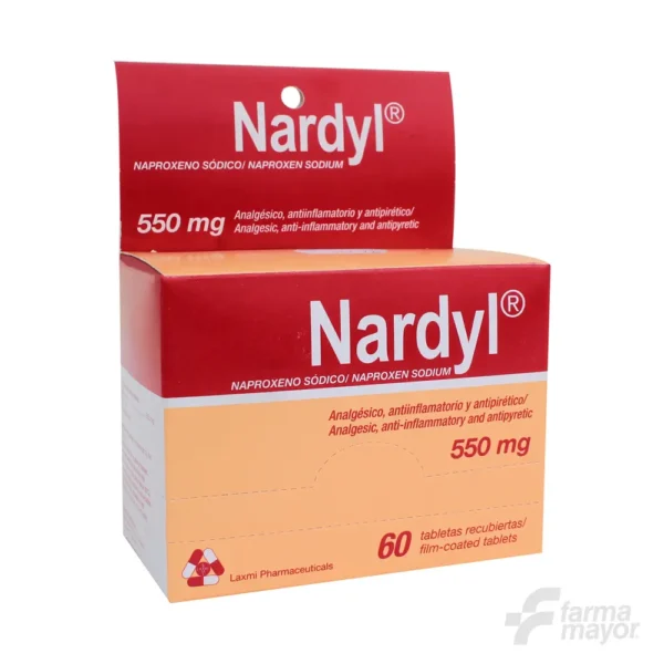 NARDYL TABLETAS 550MG X 1 (CAJA 60 UNIDADES)