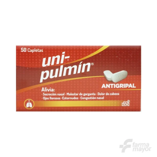 UNIPULMIN ANTIGRIPAL SOBRE X 2 TABLETAS (CAJADE 25 SOBRES)