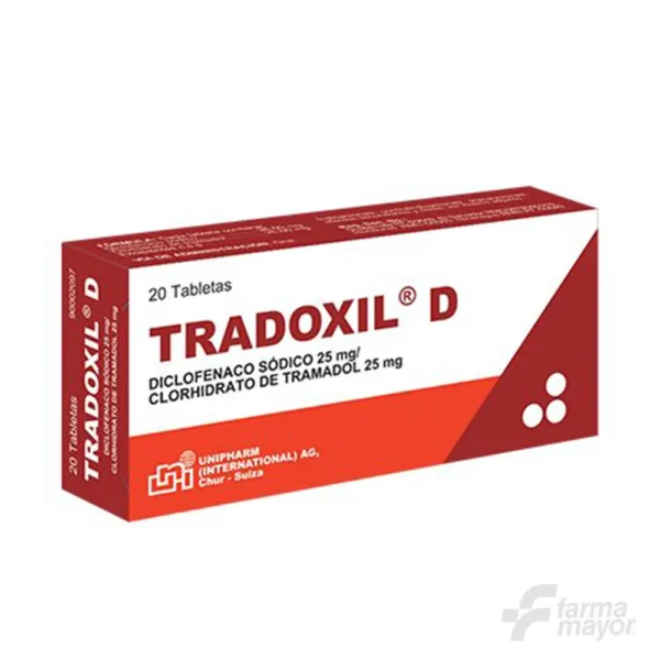 TRADOXIL D TABLETAS 25MG/25MG X 20