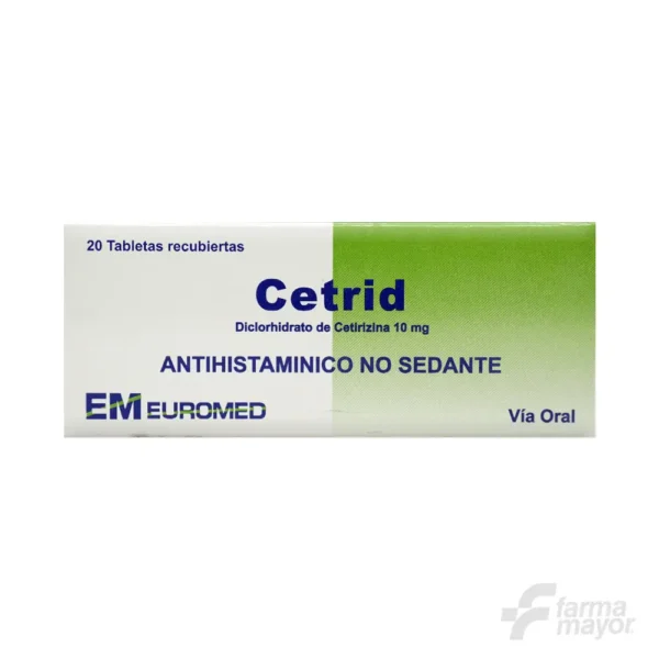 CETRID TABLETAS 10MG X 20