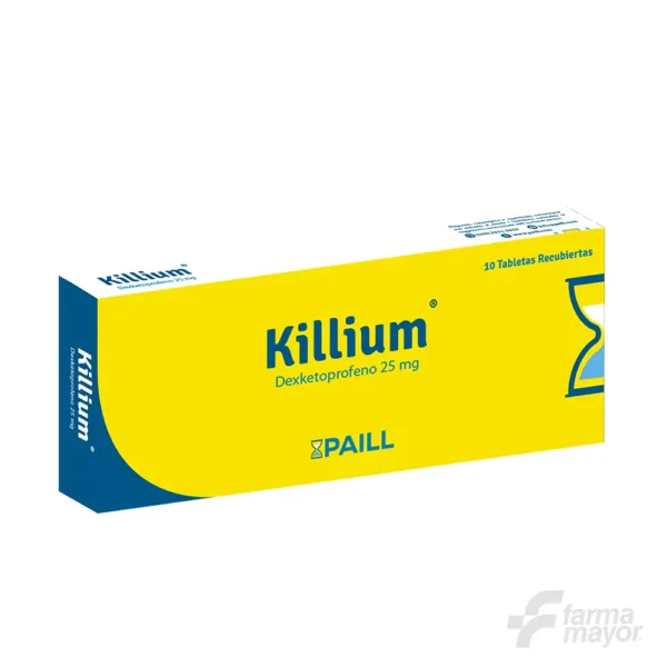 KILLIUM TABLETAS 25MG X 10