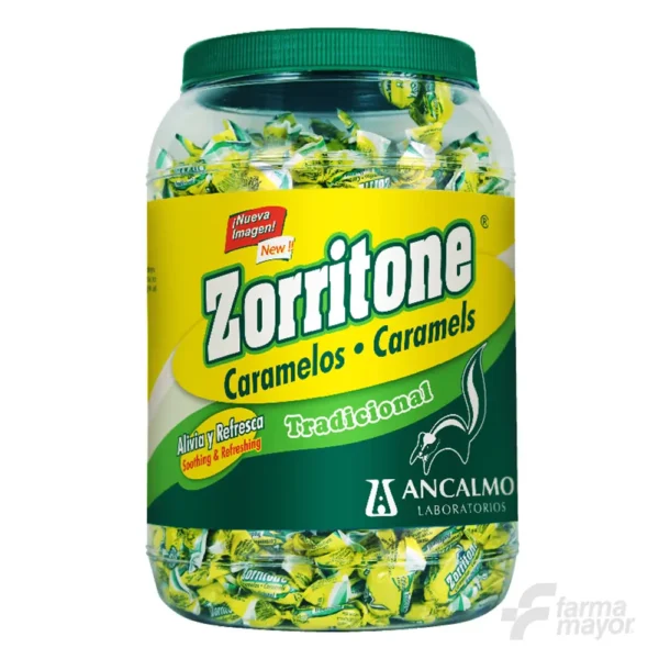 ZORRITONE CARAMELOS TARRO 500 X 1 UNIDAD