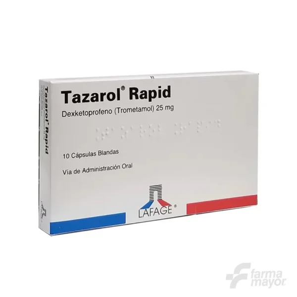 TAZAROL RAPID CAPSULAS BLANDAS 25MG X 10