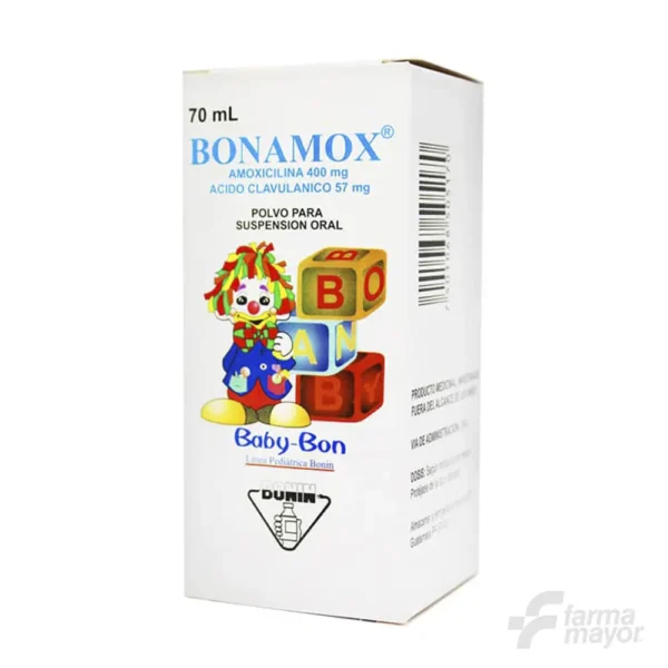 BONAMOX SUSPENSION 400MG/57MG X 70ML