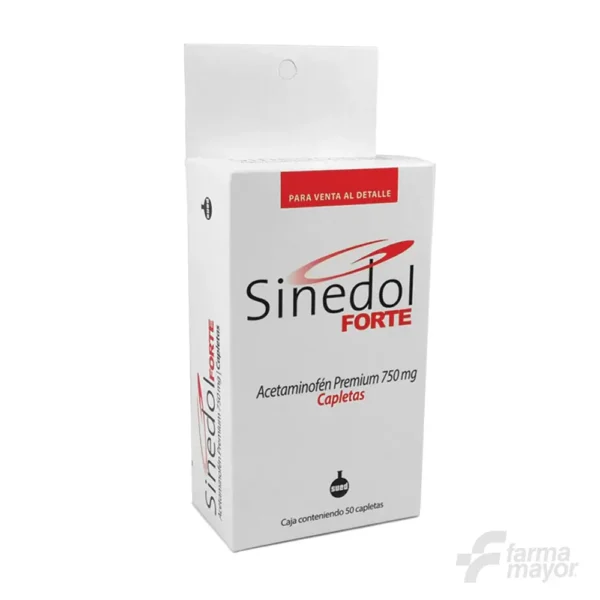 SINEDOL FORTE CAPLETAS 750MG X 1 (CAJA DE 50 UNIDADES)