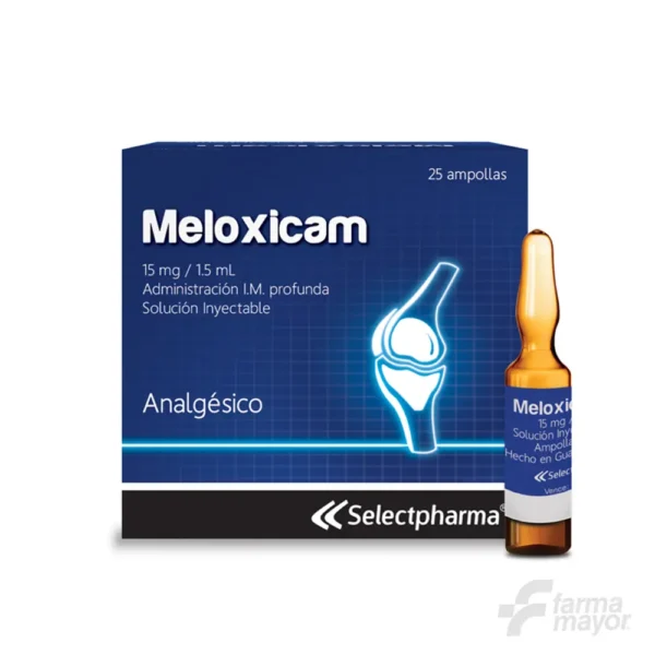 MELOXICAM 15MG/1.5ML AMPOLLA *1 (CAJA DE 25 UNIDAD) (SELECTPHARMA)