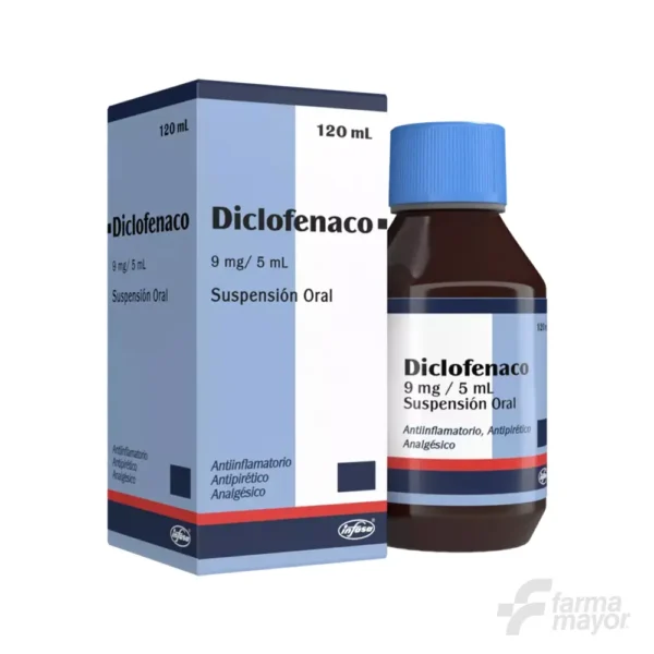 DICLOFENACO 9MG/5ML SUSPENSION X 120ML. INFASA