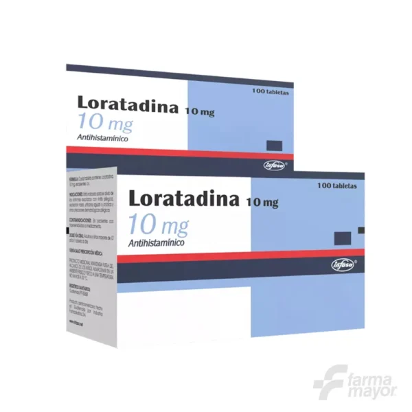 LORATADINA 10MG TABLETAS X 10 (CAJA DE 10 BLSITER). INFASA