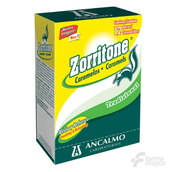 ZORRITONE CARAMELOS BARRA x 1 CAJA12