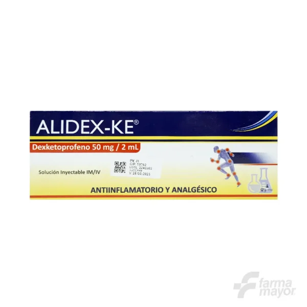 ALIDEX-KE 50MG/2ML AMPOLLA