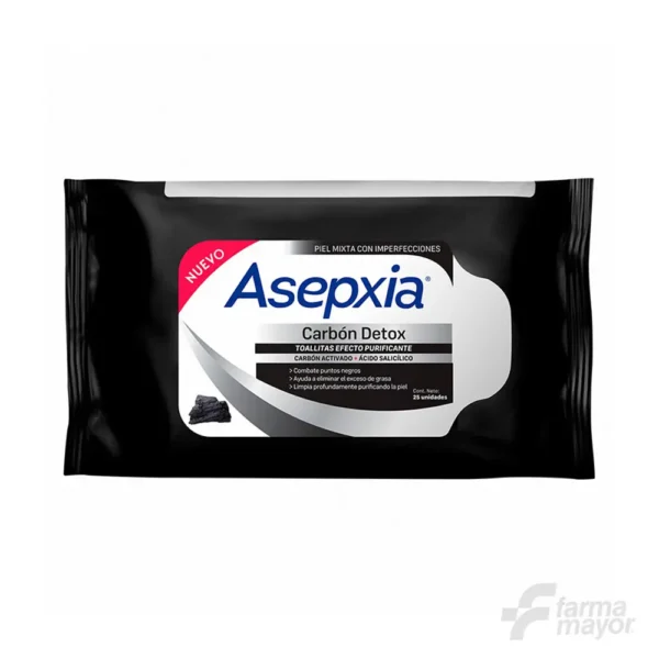 ASEPXIA TOALLITAS CARBON X 25