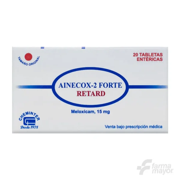 AINECOX 2 FORTE RETARD TABLETA 15 MG X 20