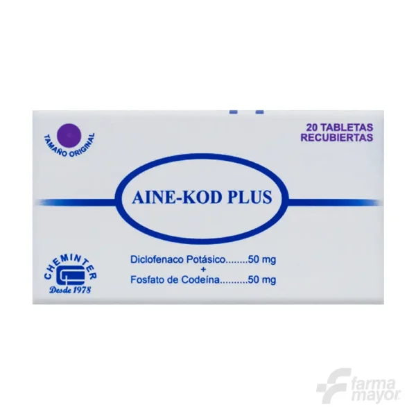 AINE KOD PLUS TABLETAS 50/50MG x 20