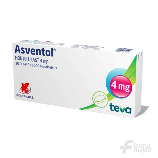 ASVENTOL COMPRIMIDOS 4MG X 30 (Masticables)