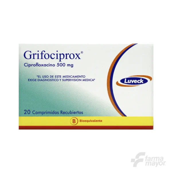 GRIFOCIPROX COMPR 500MG X20