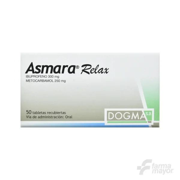 ASMARA RELAX TABLETAS 300MG X UNIDAD (CAJA 50 UNIDADES)