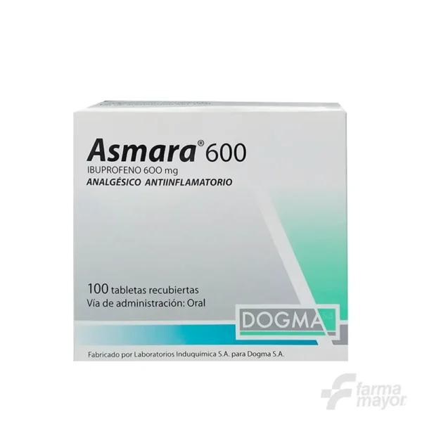 ASMARA TAB 600MG x1 (CAJA 100 UNIDADES)