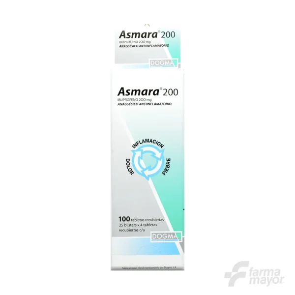 ASMARA TABLETAS 200MG X BLISTER DE 4 (CAJA 25 BLISTER)