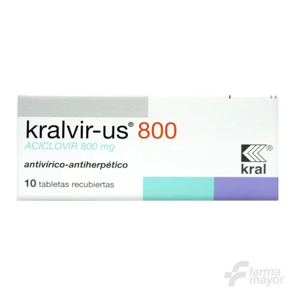 KRALVIR-US TABLETAS 800MG x 10