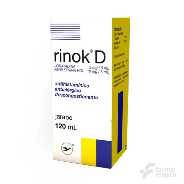 RINOK D JARABE 5/10MG x 120ML