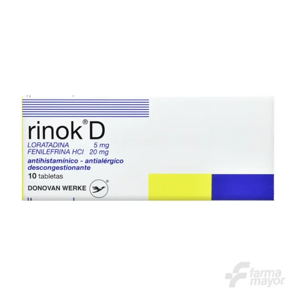 RINOK D TABLETAS 5/20MG x 10