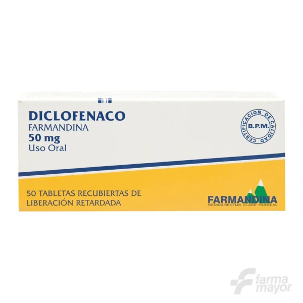 DICLOFENACO FARMANDINA TAB 50MG X 50