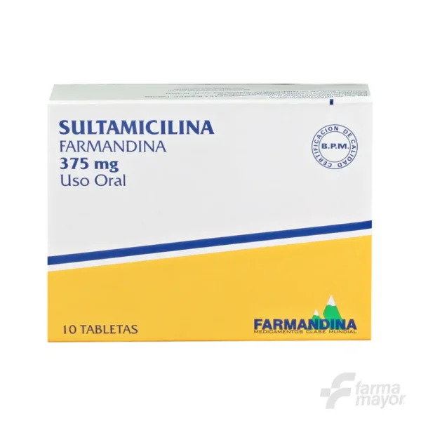 SULTAMICILINA FARMANDINA TAB 375MG X 10