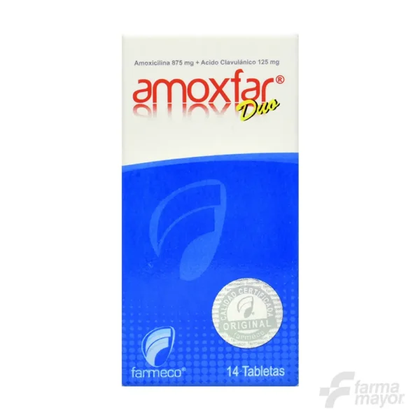 AMOXFAR DUO TABLETAS 875MG/125MG X 14