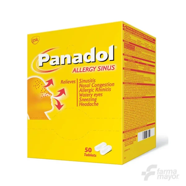 PANADOL ALERGIA Y SINUSITIS X SOBRE 2TAB (CAJA 25 SOB)