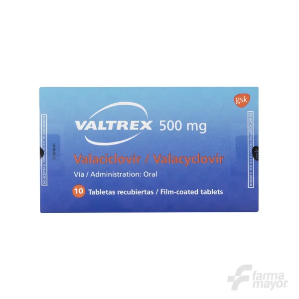 VALTREX 500 MG X 10 TABS.