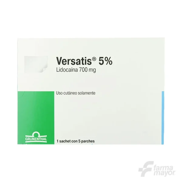 VERSATIS 5% PARCHES 700 MG X 5