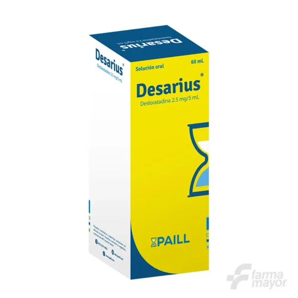 DESARIUS SOLUCION ORAL 2.5MG/5ML X 60 ML.