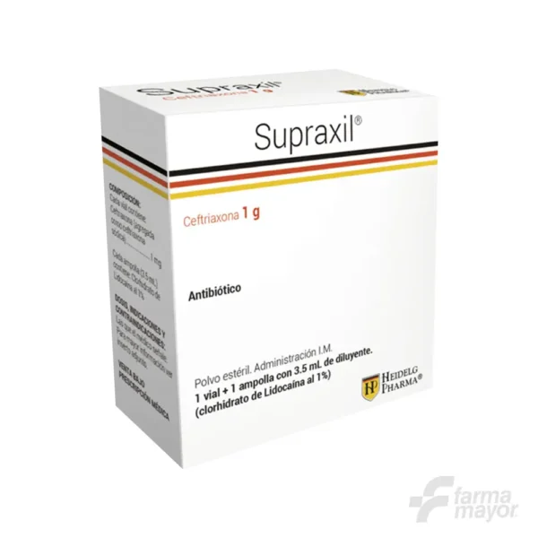 SUPRAXIL AMPOLLA IM 1G x 1 Lidocaina