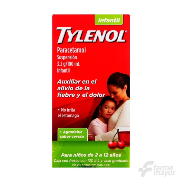 TYLENOL SUSP. INFANTIL 120ML. CEREZA