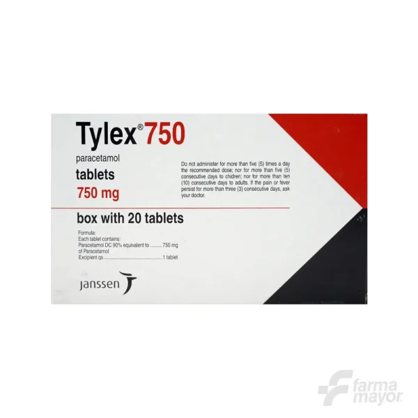 TYLEX TABLETAS 750MG X 20