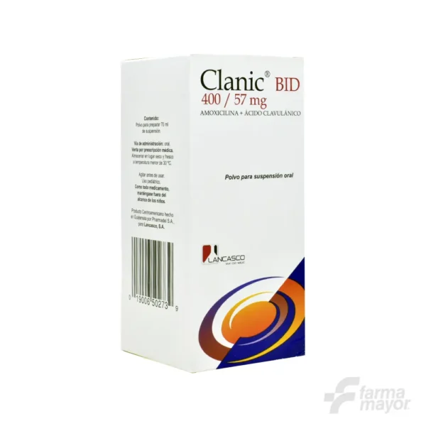 CLANIC BID SUSPENSION ORAL 400/57MG X 70ML