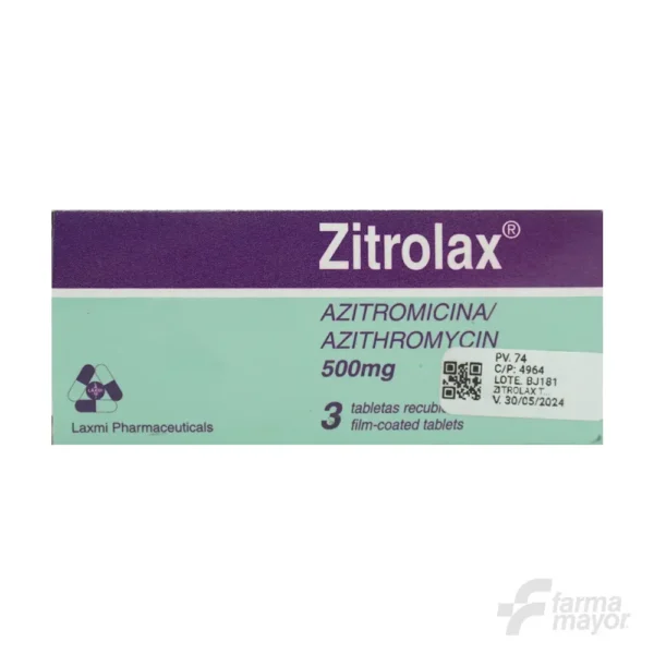 ZITROLAX TABLETAS 500MG X 3