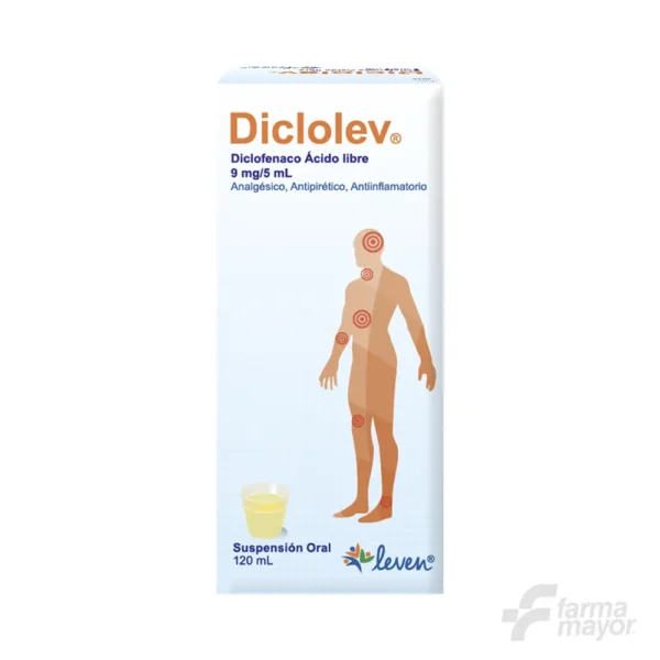 DICLOLEV ACIDO LIBRE 9MG/5ML SUSP X 120ML