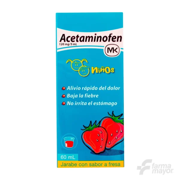 ACETAMINOFEN MK JARABE NIÑOS 120MG X 60ML