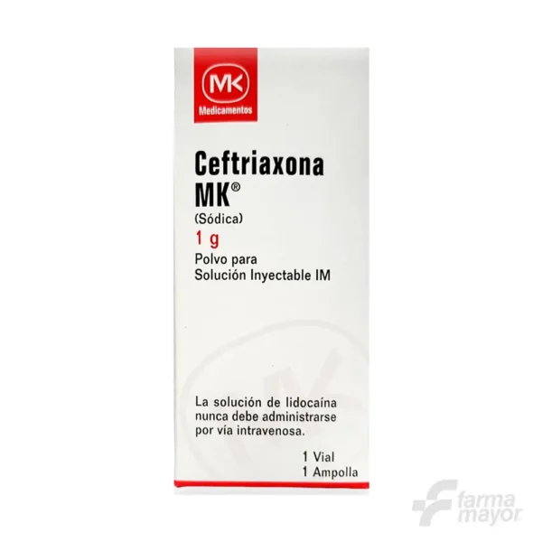 CEFTRIAXONA MK INY IM 1 GRAMO