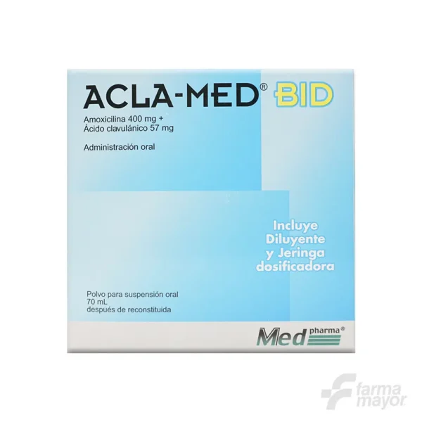 ACLA-MED BID SUSPENSION 400/57MG x 70ML