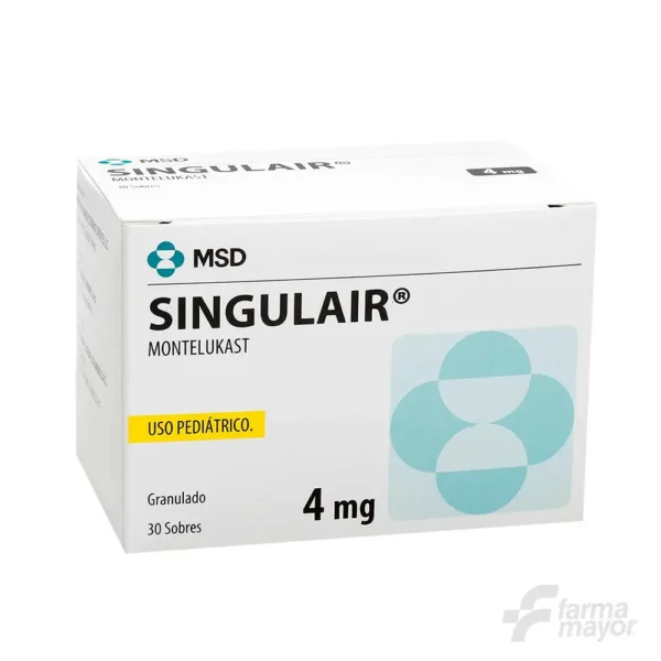 SINGULAIR 4 MG X 30 TABS Pediatrico