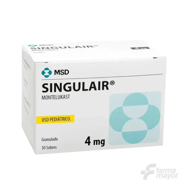 SINGULAIR SOBRES 4MG x 30