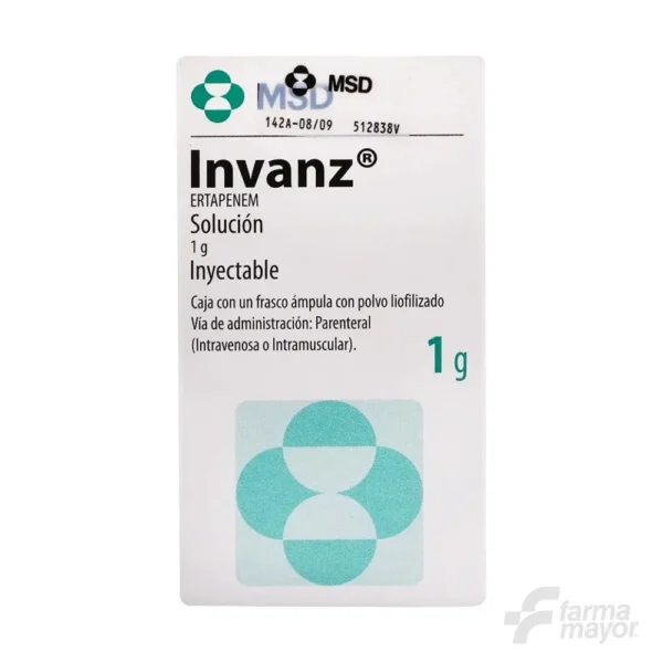 INVANZ 1G IV/IM POLVO LIOF VIAL