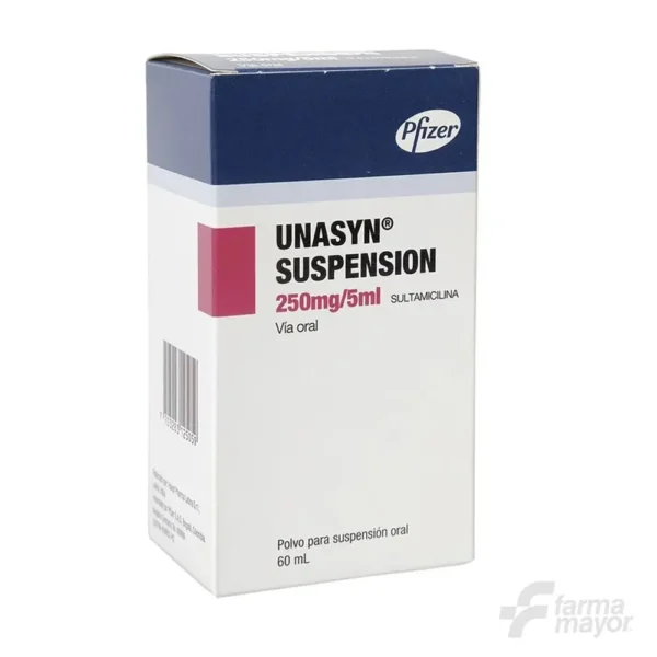 UNASYN SUSPENSION 250 MG. 60 ML.