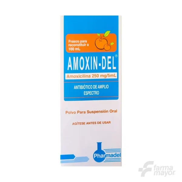 AMOXIN-DEL SUSPENSION 250MG/5ML X 100ML (Naranja)