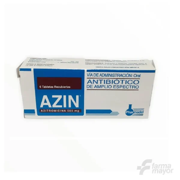 AZIN TABLETAS 500MG X 6