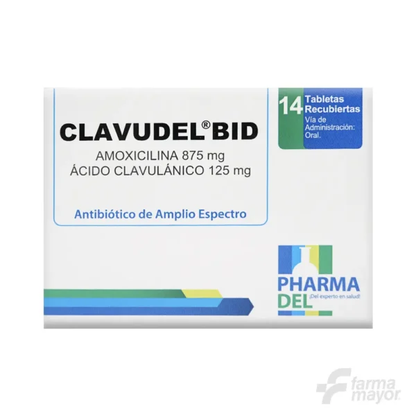 CLAVUDEL BID TABLETAS 875/125 MG X 14